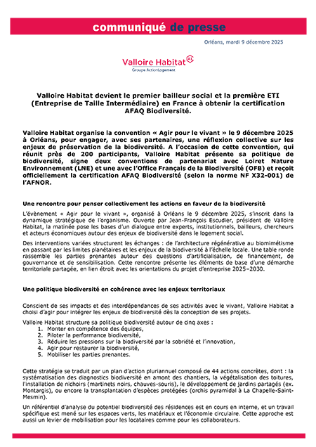 Valloire Habitat organise sa convention « agir pour le vivant »