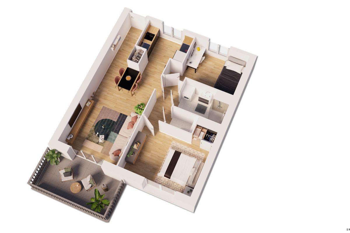 APPARTEMENT à La Riche 5