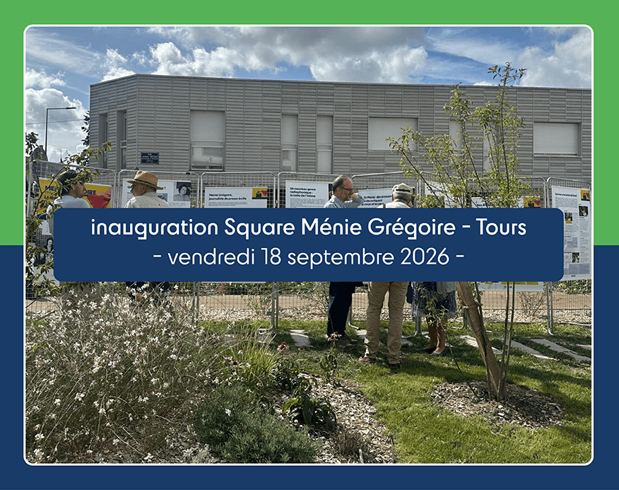 Inauguration du square Ménie Grégoire, écoquartier Montconseil à Tours